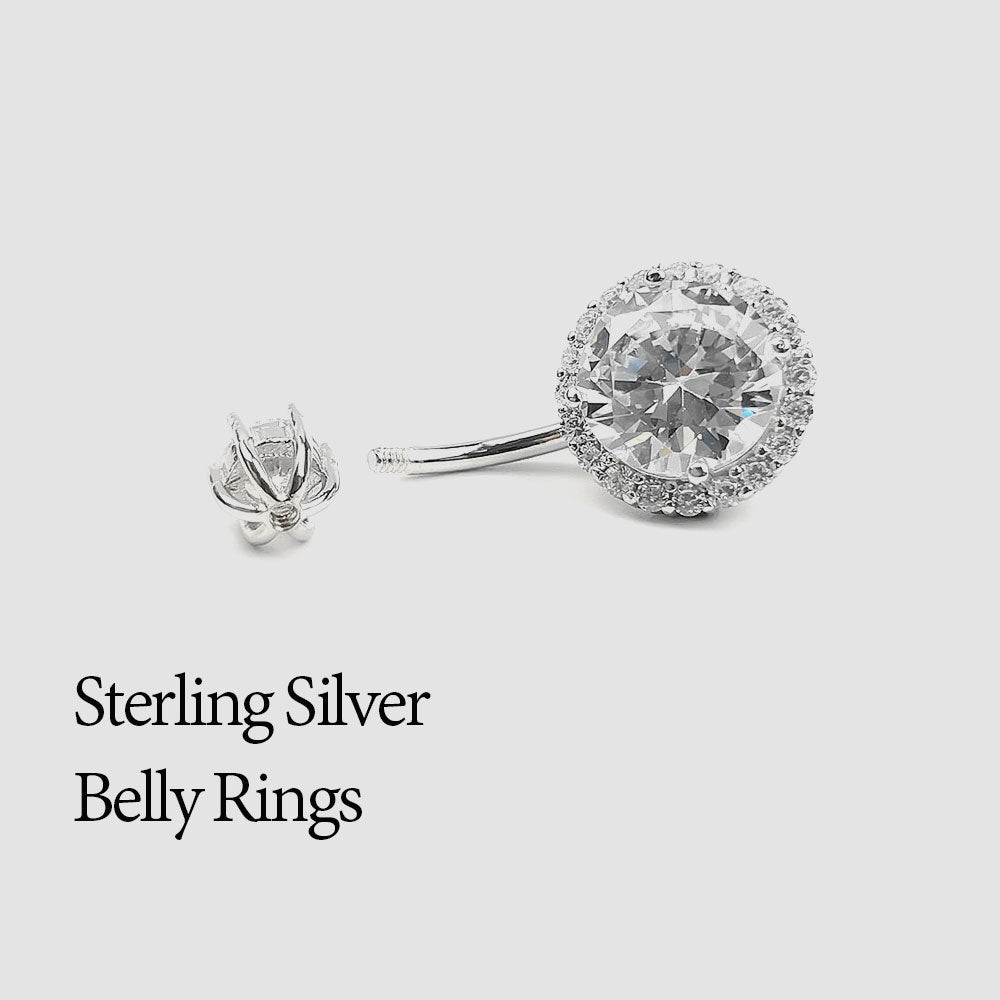 Why Choose Arardo 925 Sterling Silver Belly Button Rings Navel Rings Belly Rings Belly Piercing AB0089?