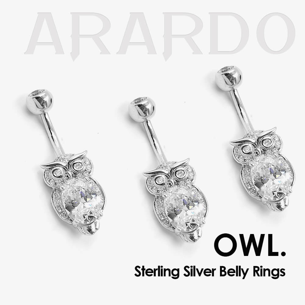 Arardo 925 Sterling Silver Belly Button Rings AB0092
