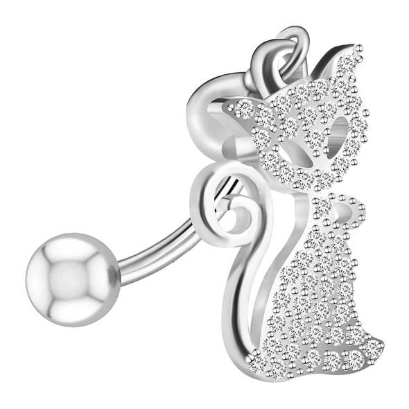 Arardo 925 Sterling Silver Belly Rings Navel Rings Piercing Jewelry Collection-AB0093