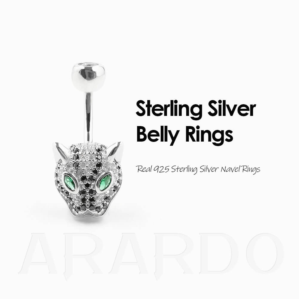 Arardo 925 Sterling Silver Belly Button Rings AB0098