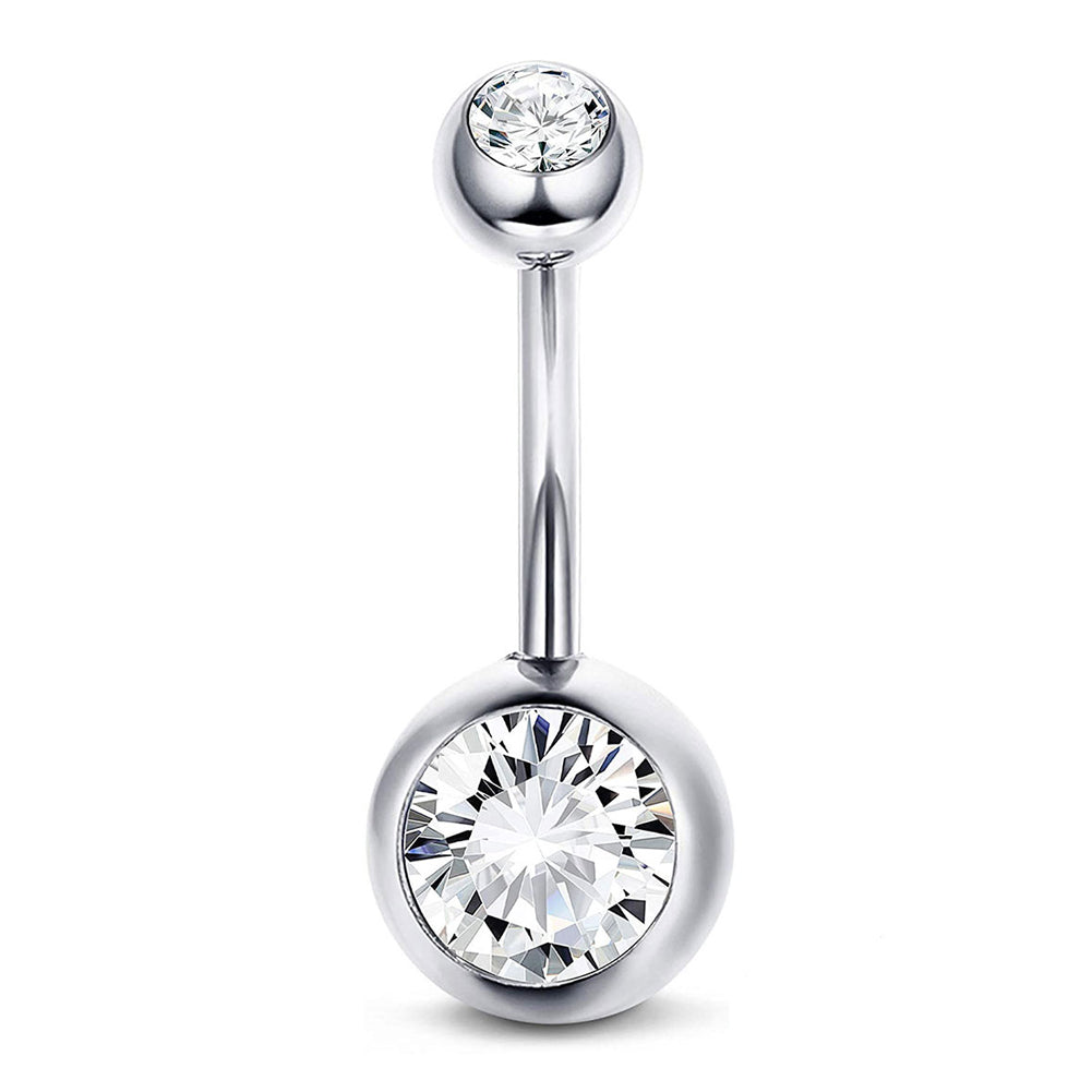 Arardo 925 Sterling Silver Belly Rings Navel Rings Piercing Jewelry Collection - AB0137