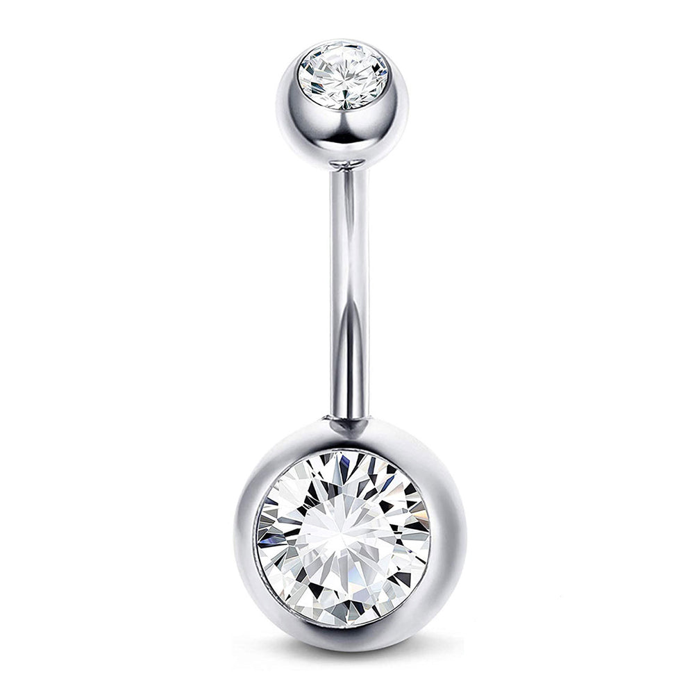Arardo 925 Sterling Silver Belly Rings Navel Rings Piercing Jewelry Collection - AB0137