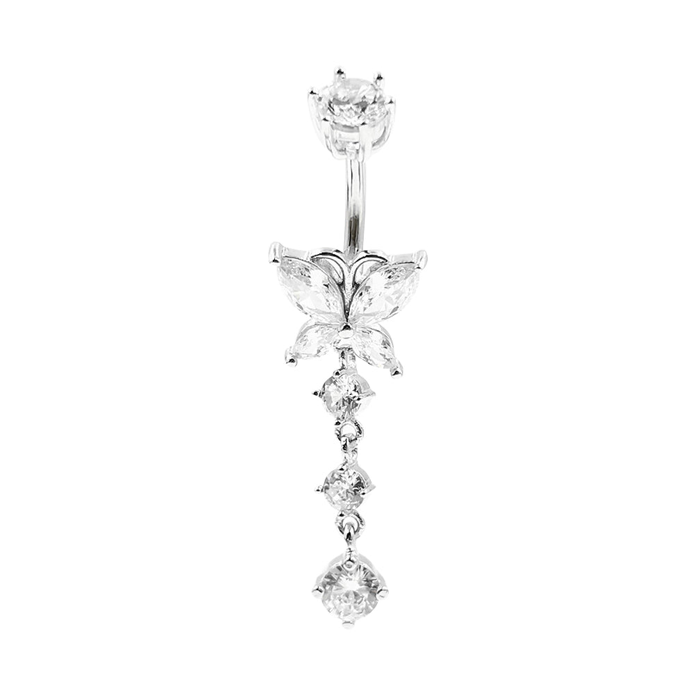 Arardo 925 Sterling Silver Belly Rings Navel Rings Piercing Jewelry Collection - AB0143