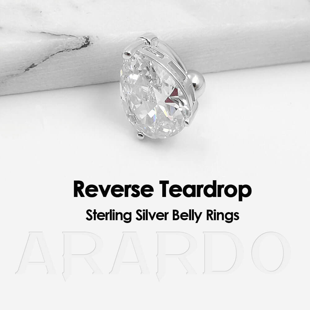 Arardo 925 Sterling Silver Belly Button Rings SS3