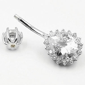 Arardo 925 Sterling Silver Belly Button Rings SS4