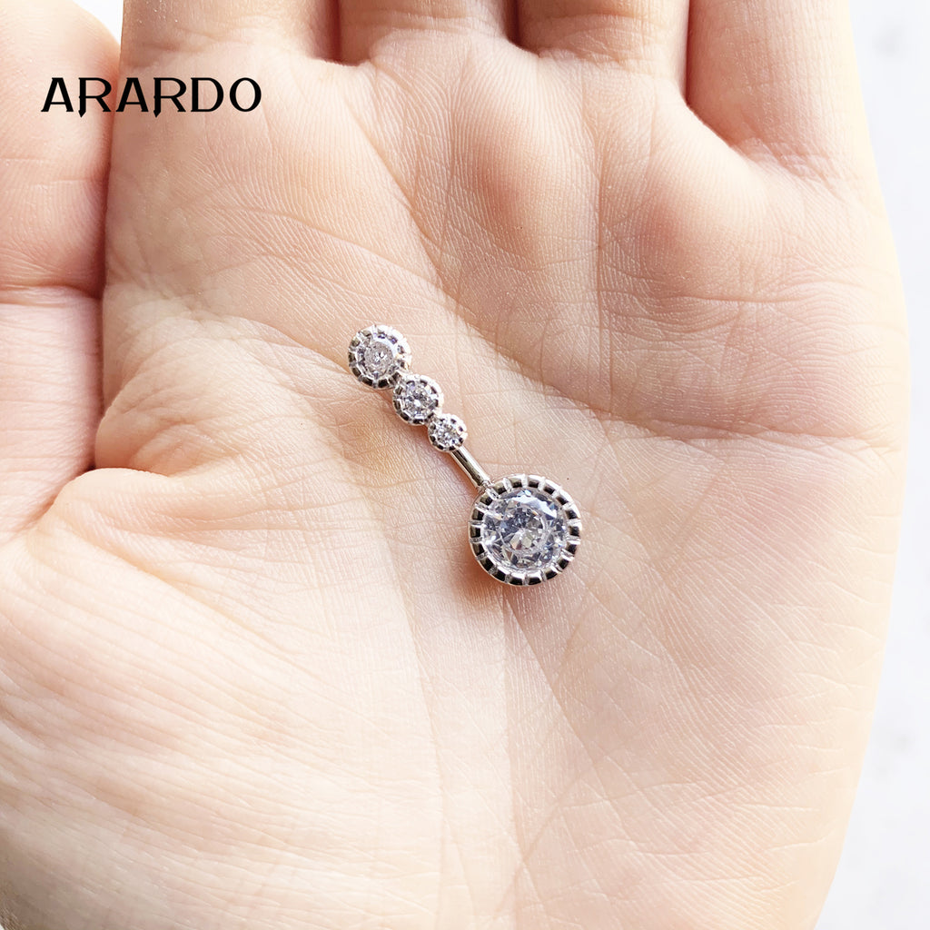 Sterling Silver Belly Button Piercing Navel Rings SS123