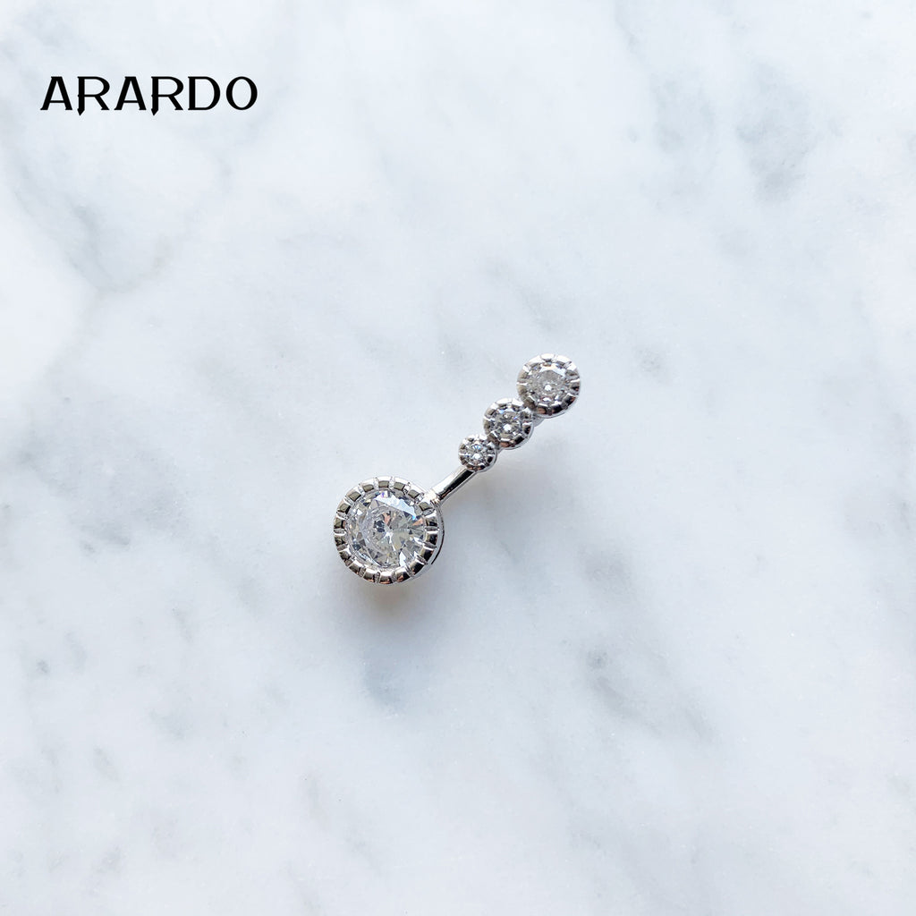 Sterling Silver Belly Button Piercing Navel Rings SS123