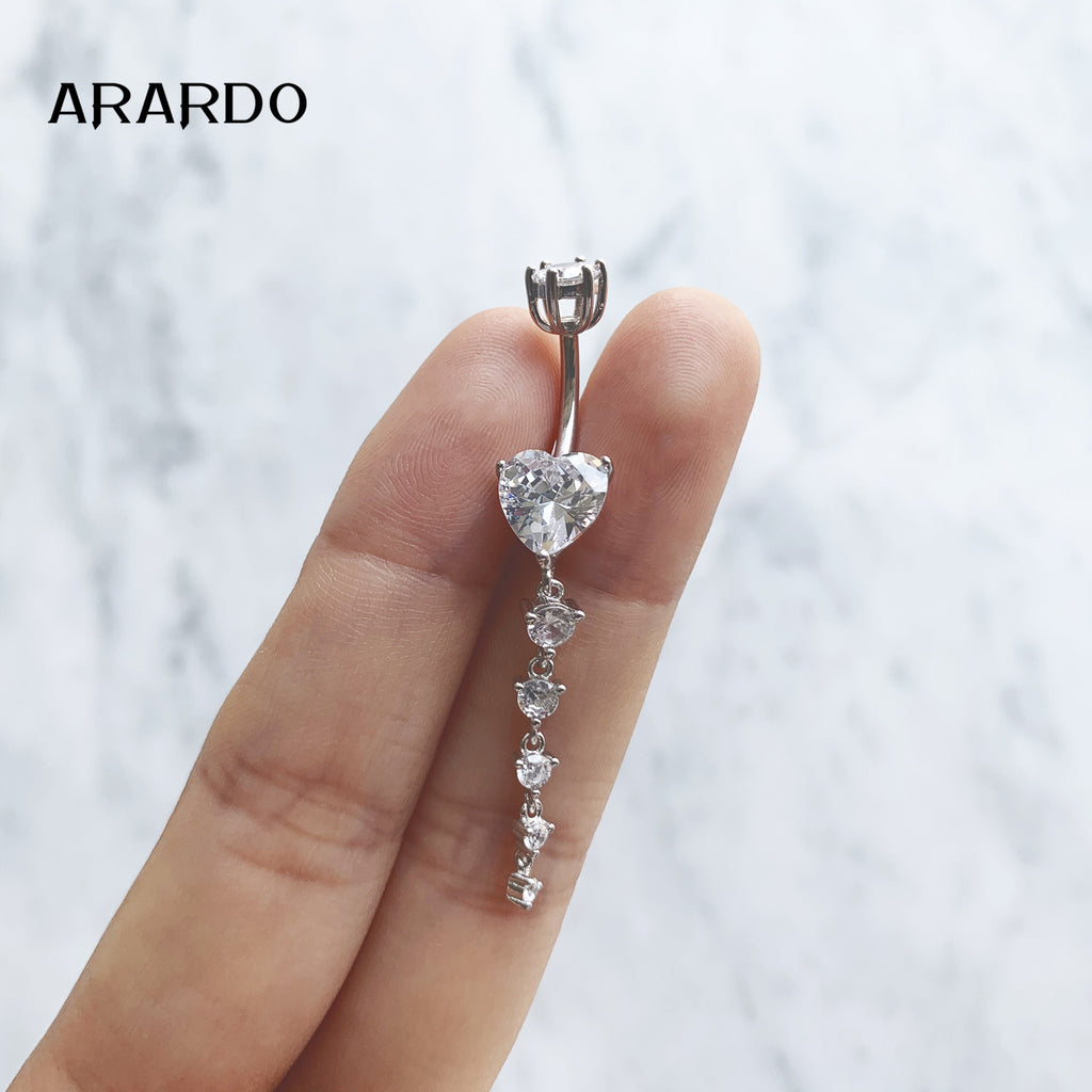 Sterling Silver Belly Button Piercing Navel Rings SS13