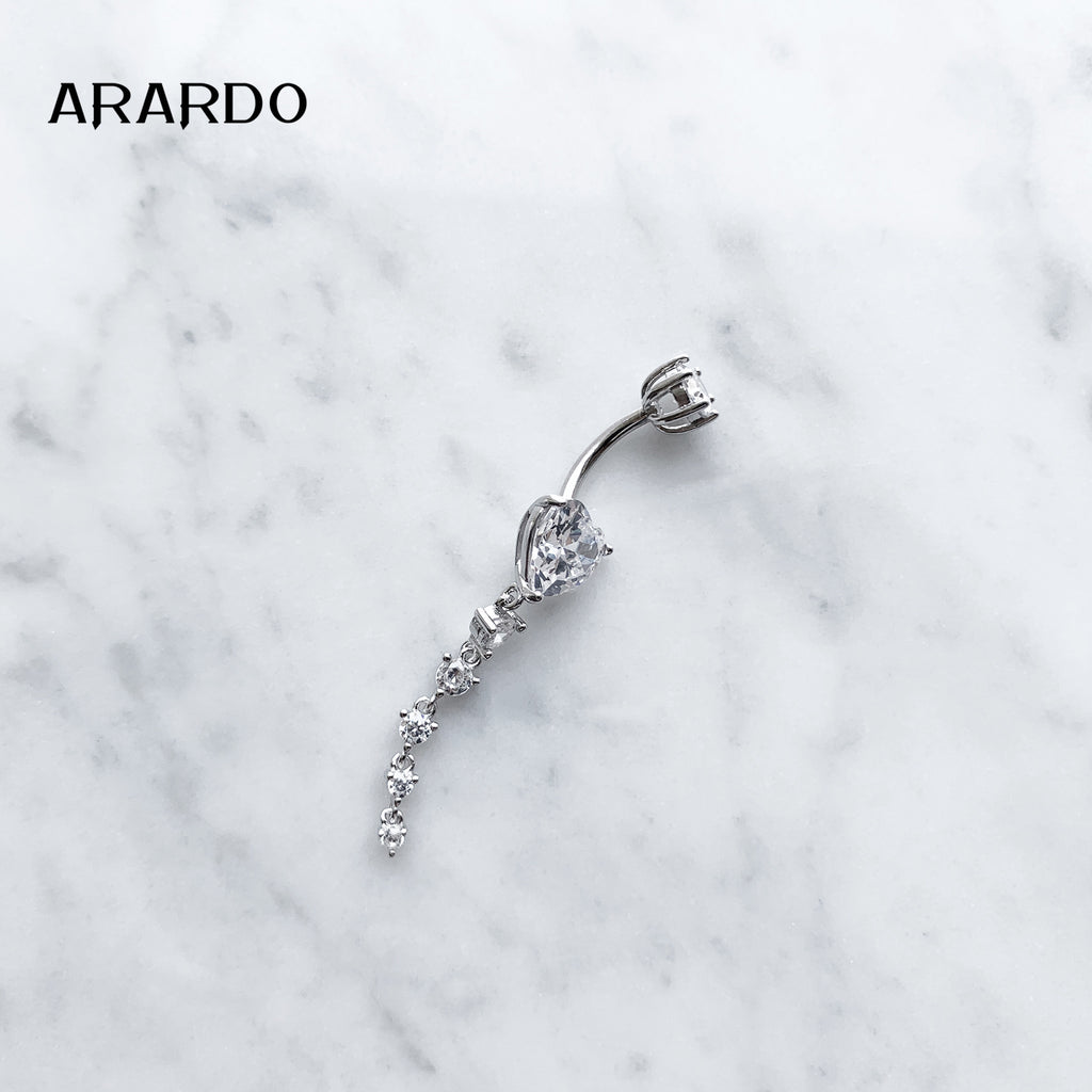 Sterling Silver Belly Button Piercing Navel Rings SS13