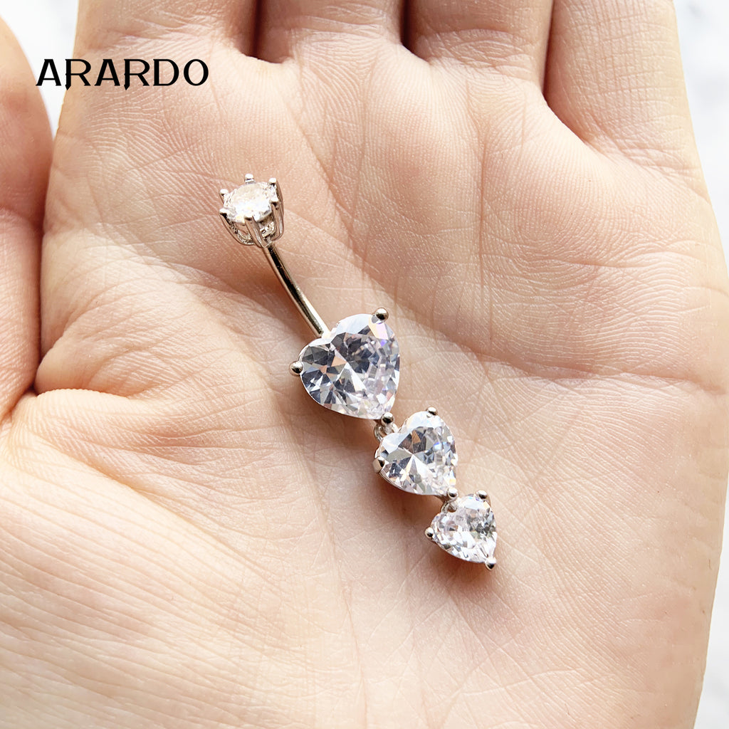 Sterling Silver Belly Button Piercing Navel Rings SS132