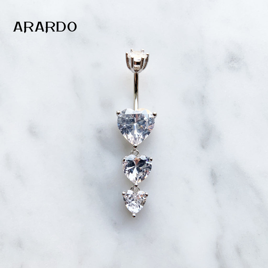 Sterling Silver Belly Button Piercing Navel Rings SS132