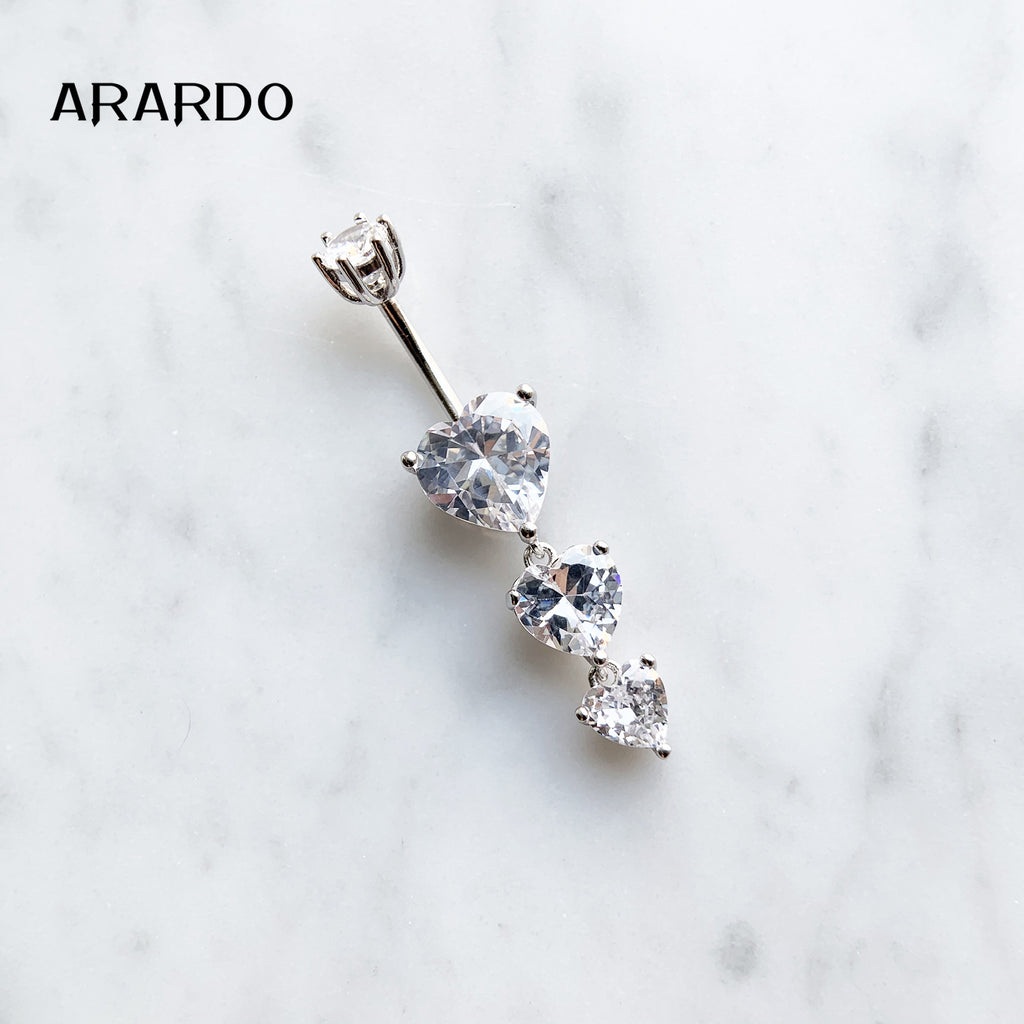 Sterling Silver Belly Button Piercing Navel Rings SS132