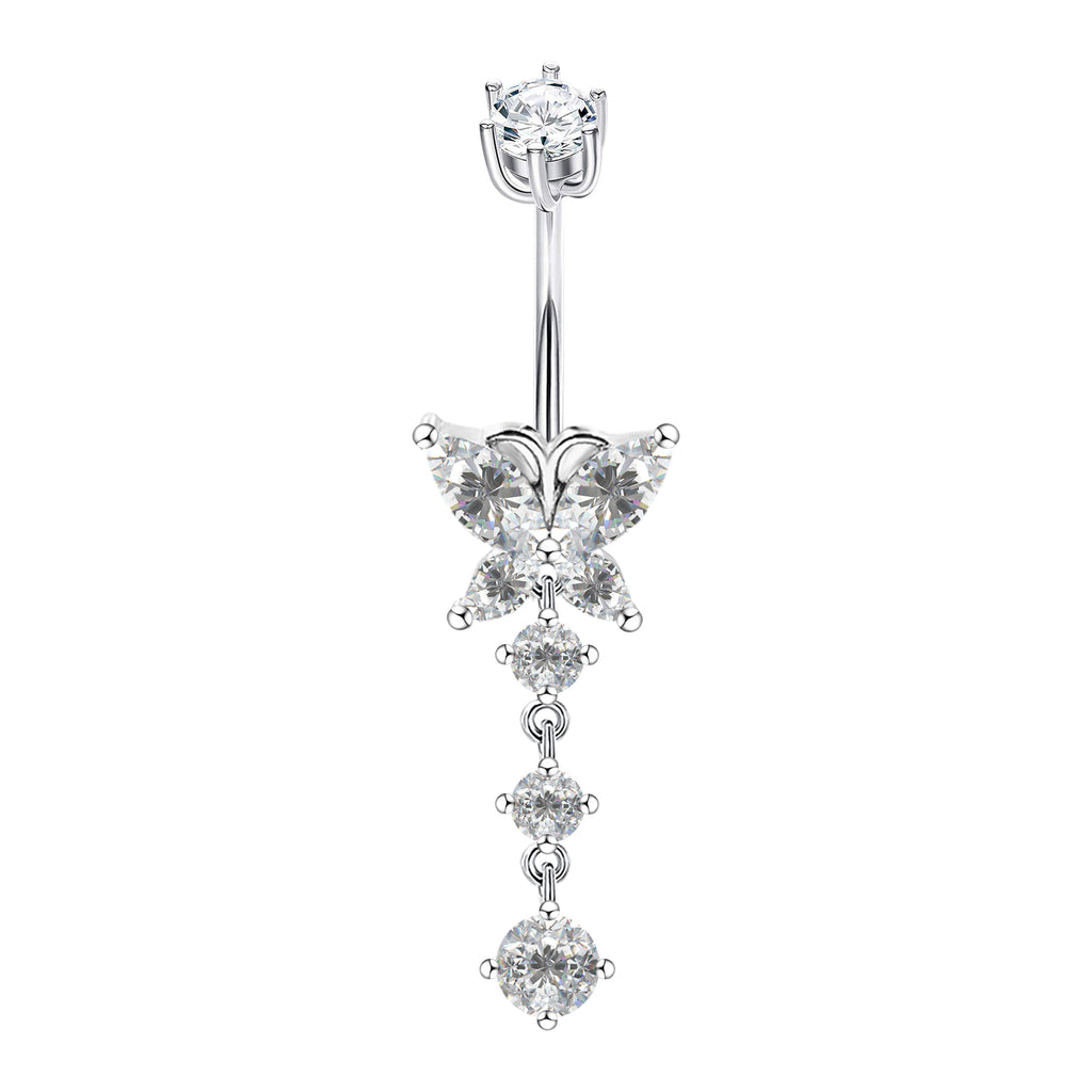 Sterling Silver Belly Button Piercing Navel Rings SS143