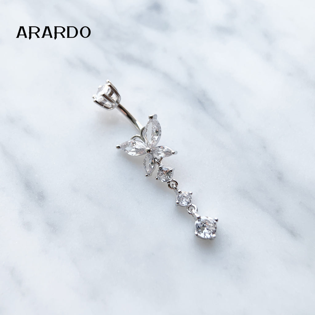 Sterling Silver Belly Button Piercing Navel Rings SS143