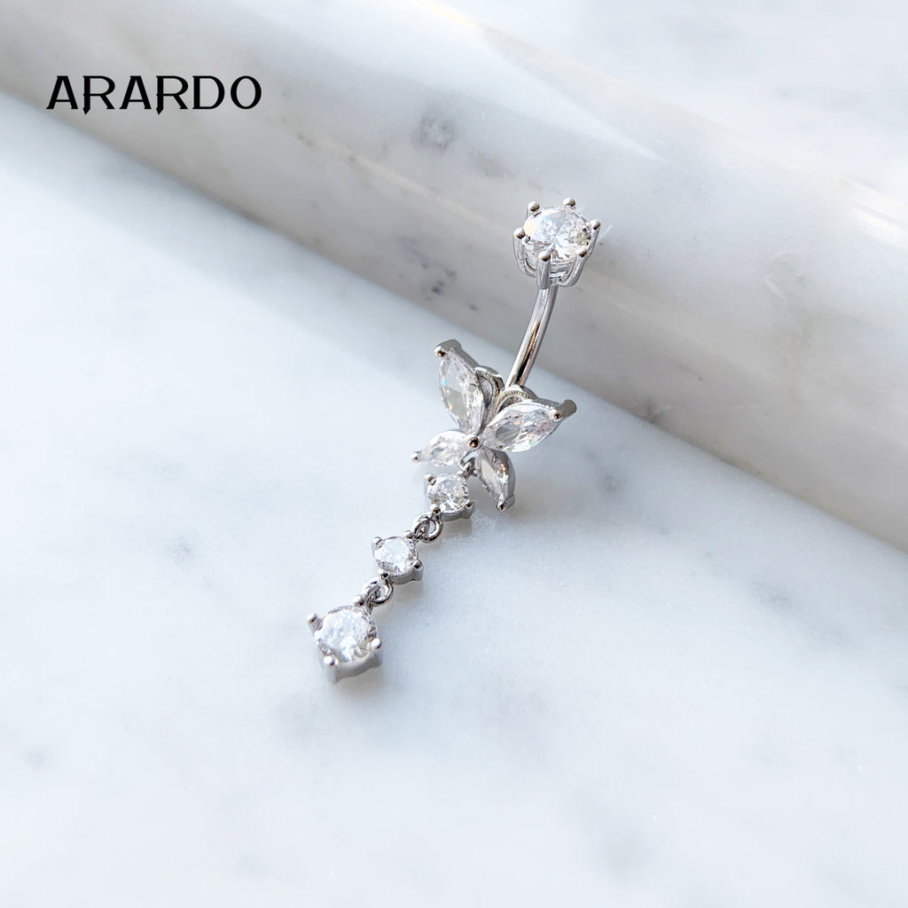 Sterling Silver Belly Button Piercing Navel Rings SS143