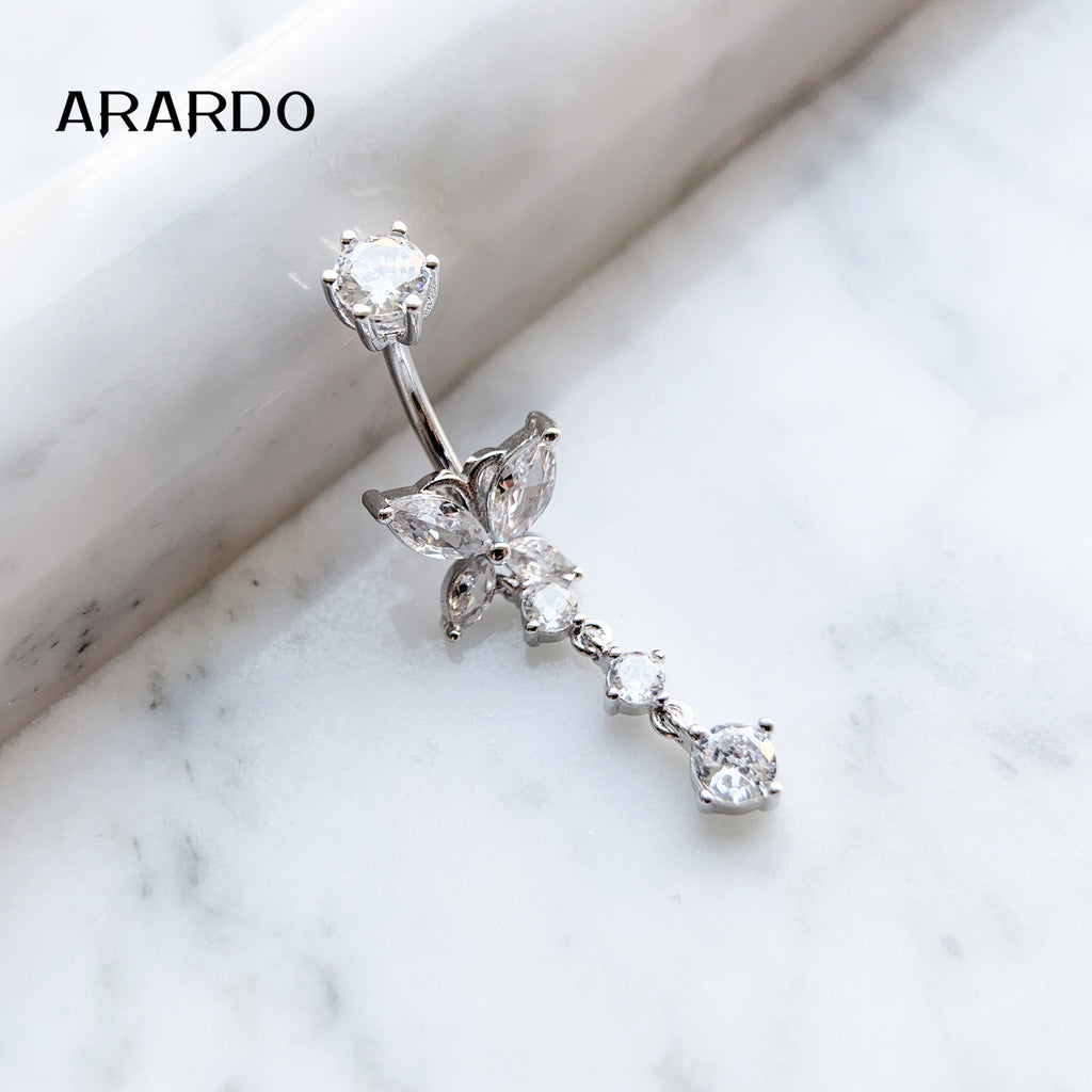 Sterling Silver Belly Button Piercing Navel Rings SS143