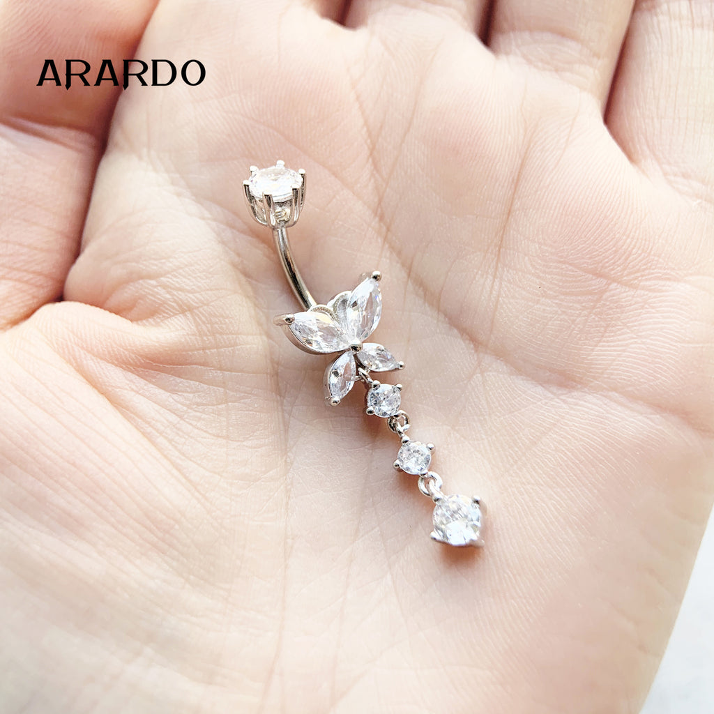 Sterling Silver Belly Button Piercing Navel Rings SS143