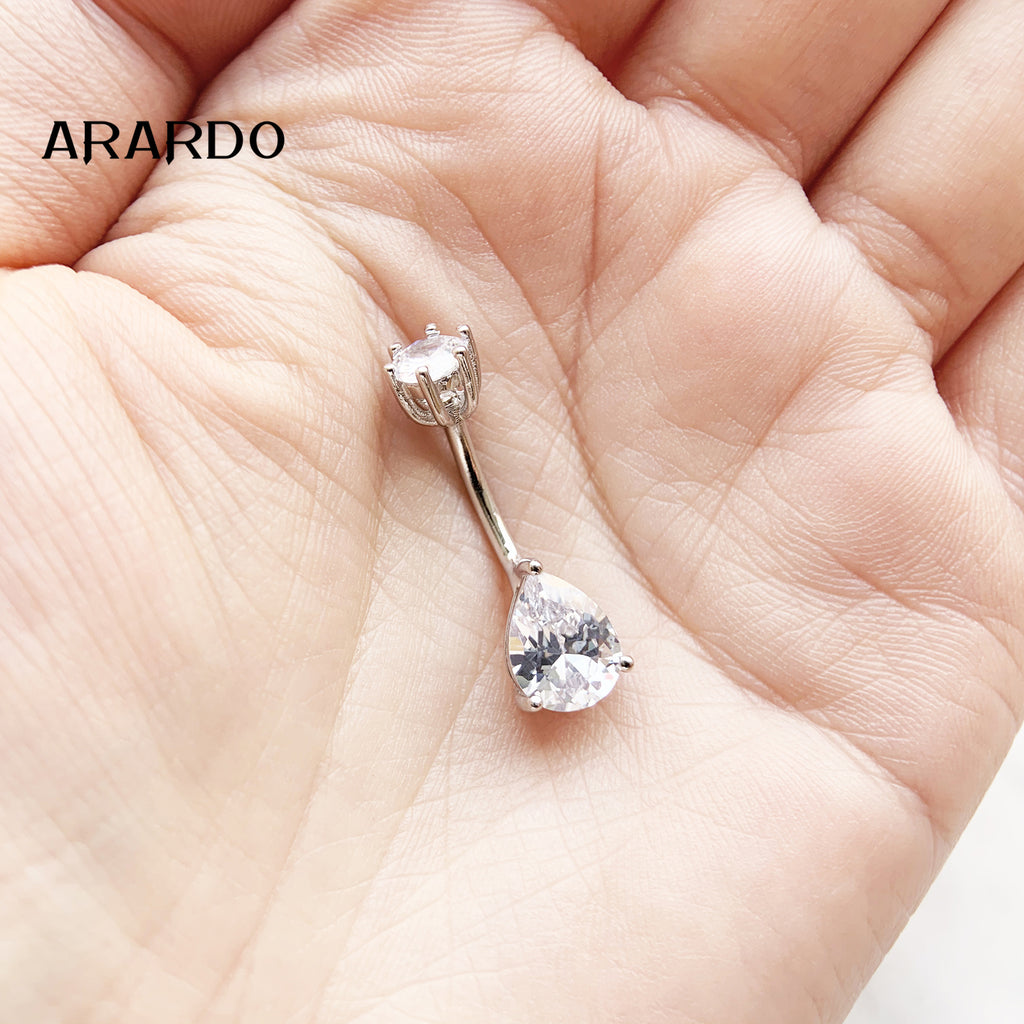 Sterling Silver Belly Button Piercing Navel Rings SS2
