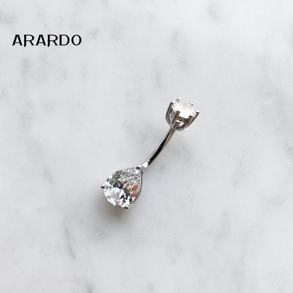 Sterling Silver Belly Button Piercing Navel Rings SS2