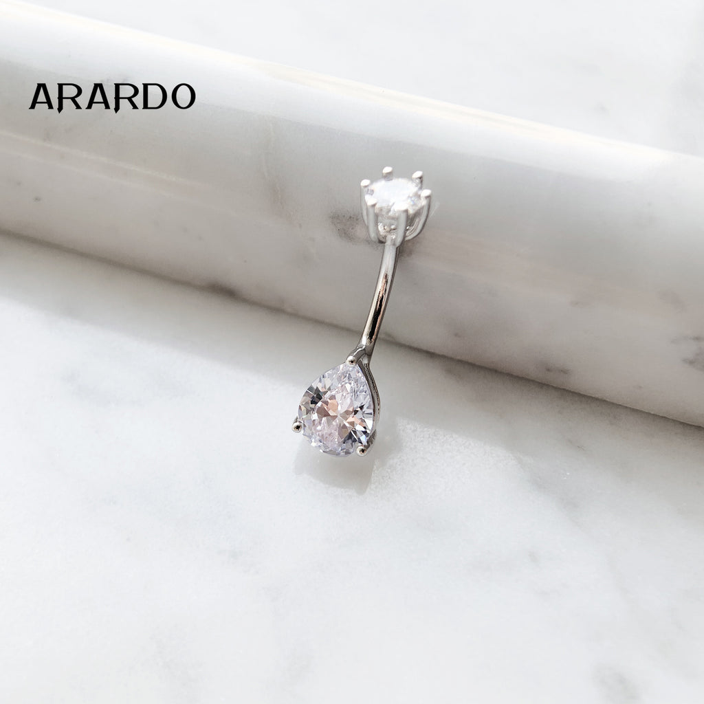 Sterling Silver Belly Button Piercing Navel Rings SS2