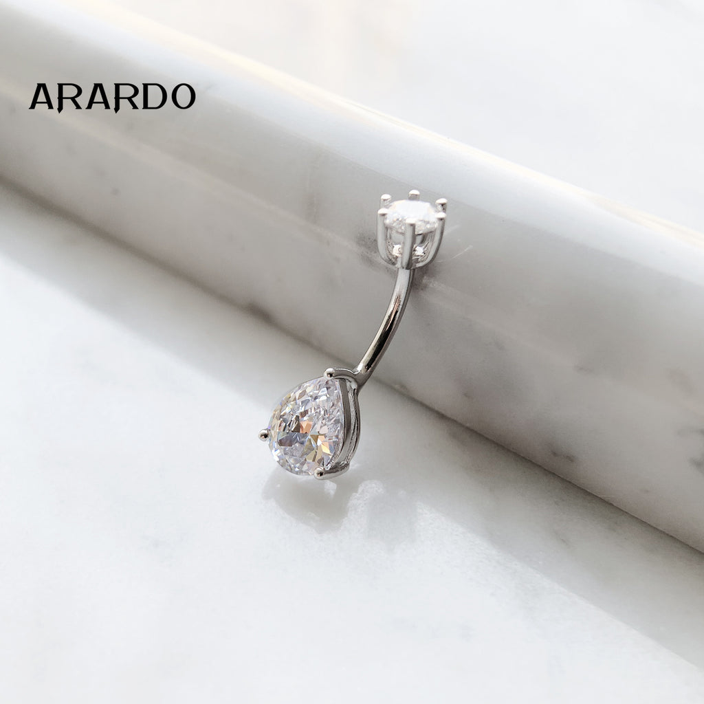 Sterling Silver Belly Button Piercing Navel Rings SS2