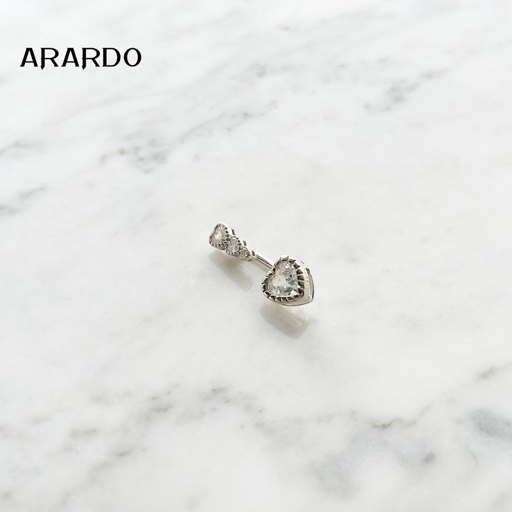 Sterling Silver Belly Button Piercing Navel Rings SS20