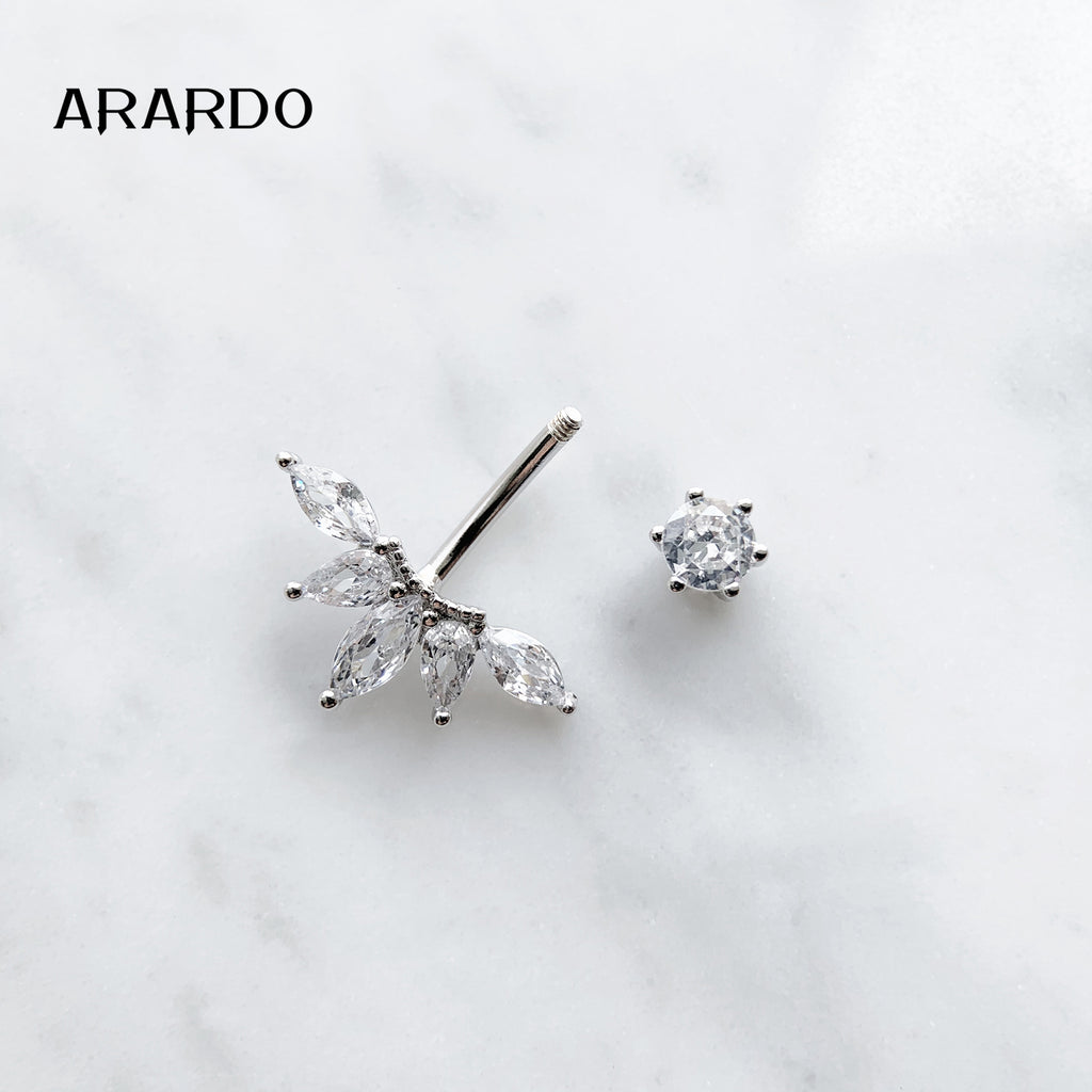 Sterling Silver Belly Button Piercing Navel Rings SS200