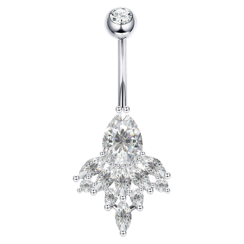 Sterling Silver Belly Button Piercing Navel Rings SS201