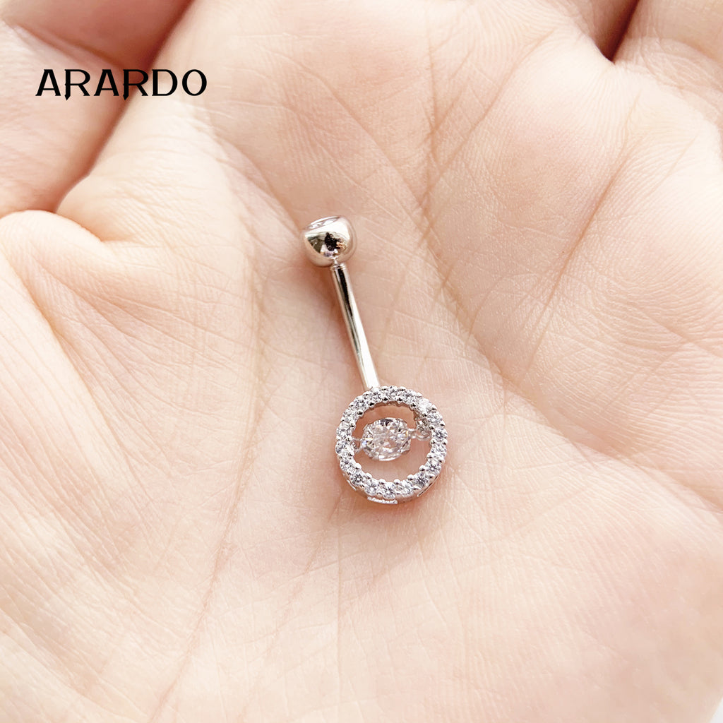 Sterling Silver Belly Button Piercing Navel Rings SS202