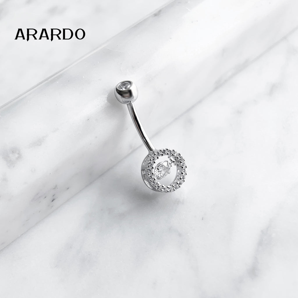Sterling Silver Belly Button Piercing Navel Rings SS202