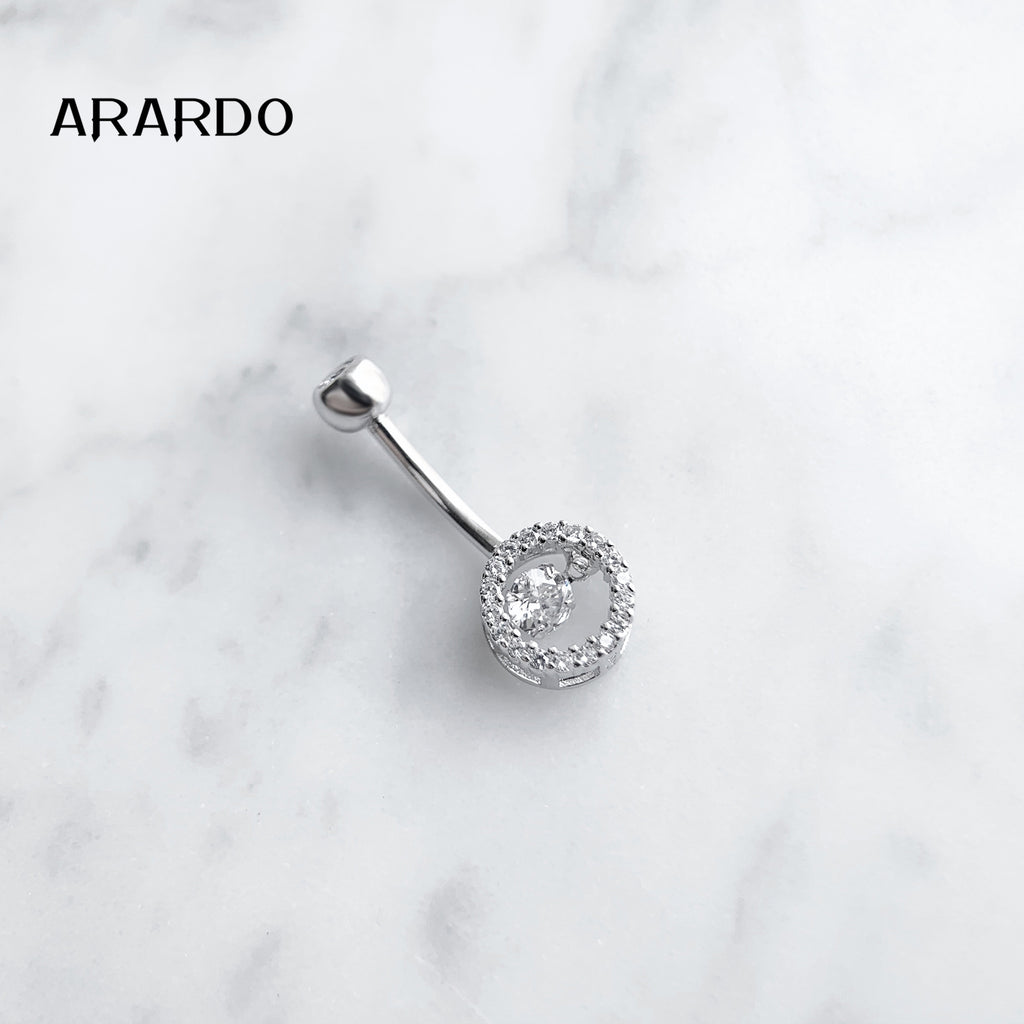 Sterling Silver Belly Button Piercing Navel Rings SS202