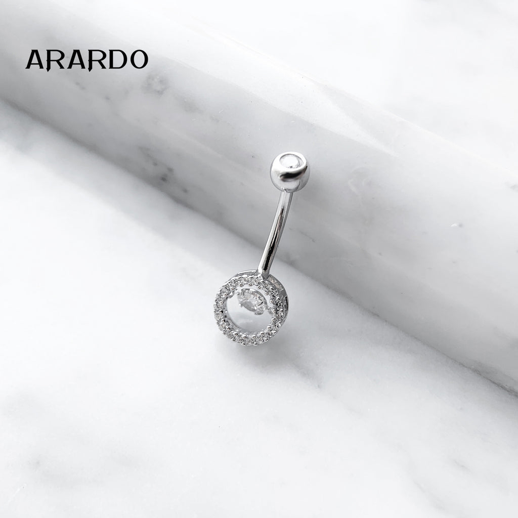Sterling Silver Belly Button Piercing Navel Rings SS202