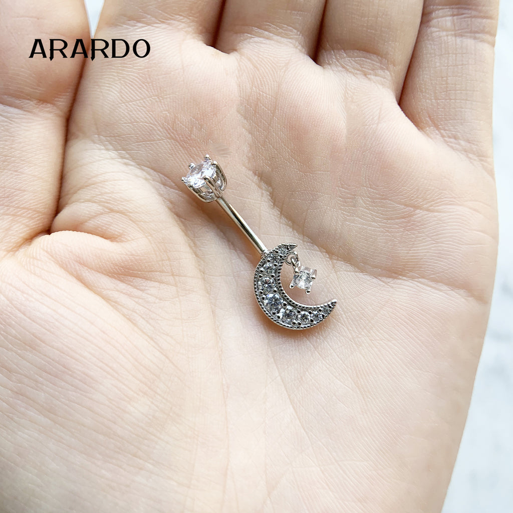 Sterling Silver Belly Button Piercing Navel Rings SS49
