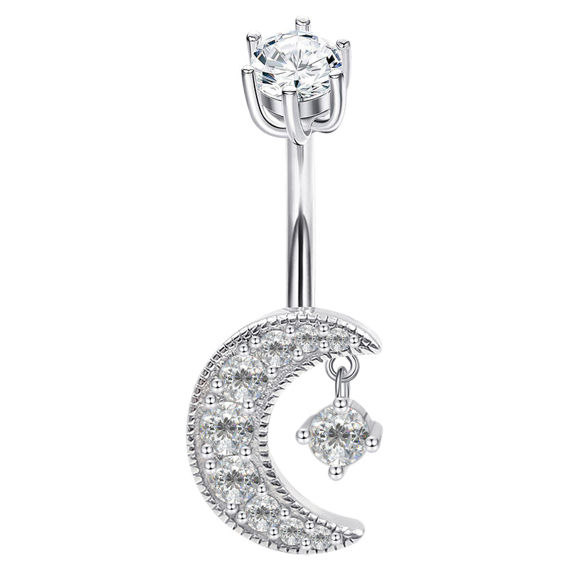 Sterling Silver Belly Button Piercing Navel Rings SS49