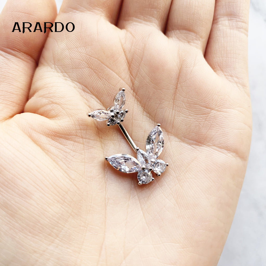 Sterling Silver Belly Button Piercing Navel Rings SS5