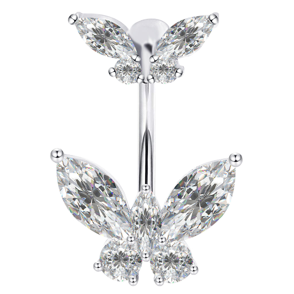 Sterling Silver Belly Button Piercing Navel Rings SS5