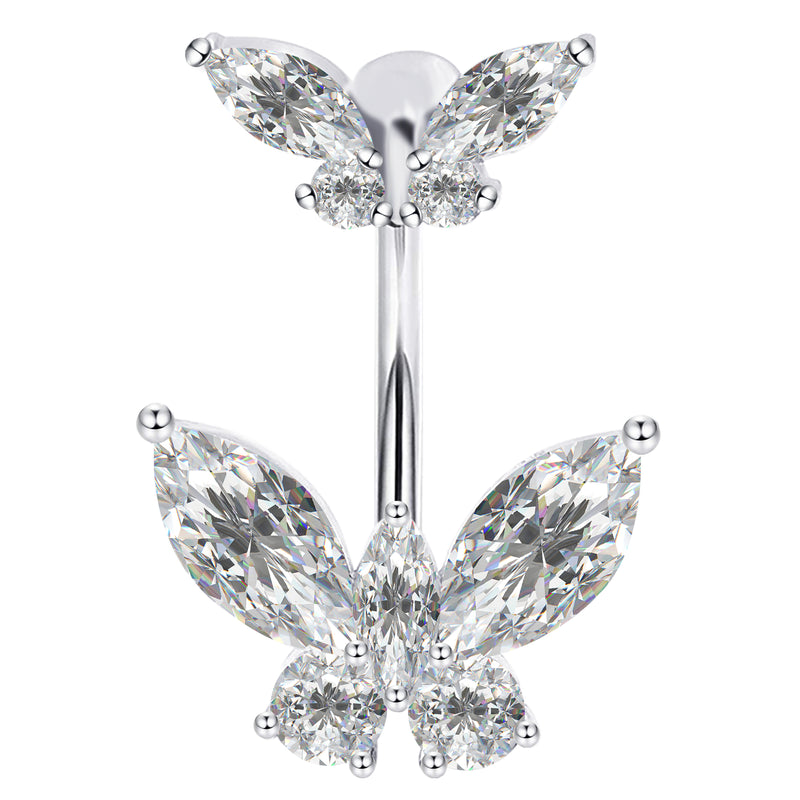 Sterling Silver Belly Button Piercing Navel Rings SS5