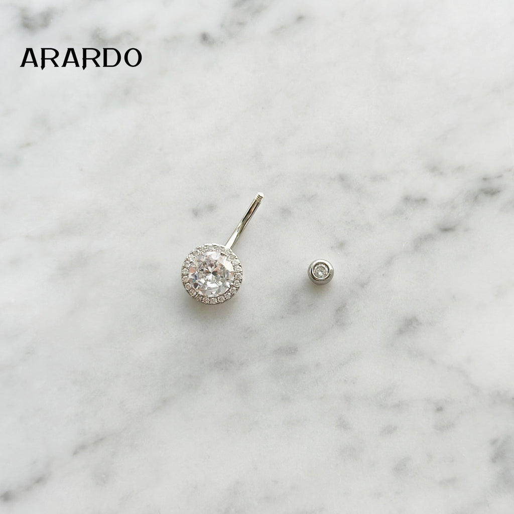 Sterling Silver Belly Button Piercing Navel Rings SS66