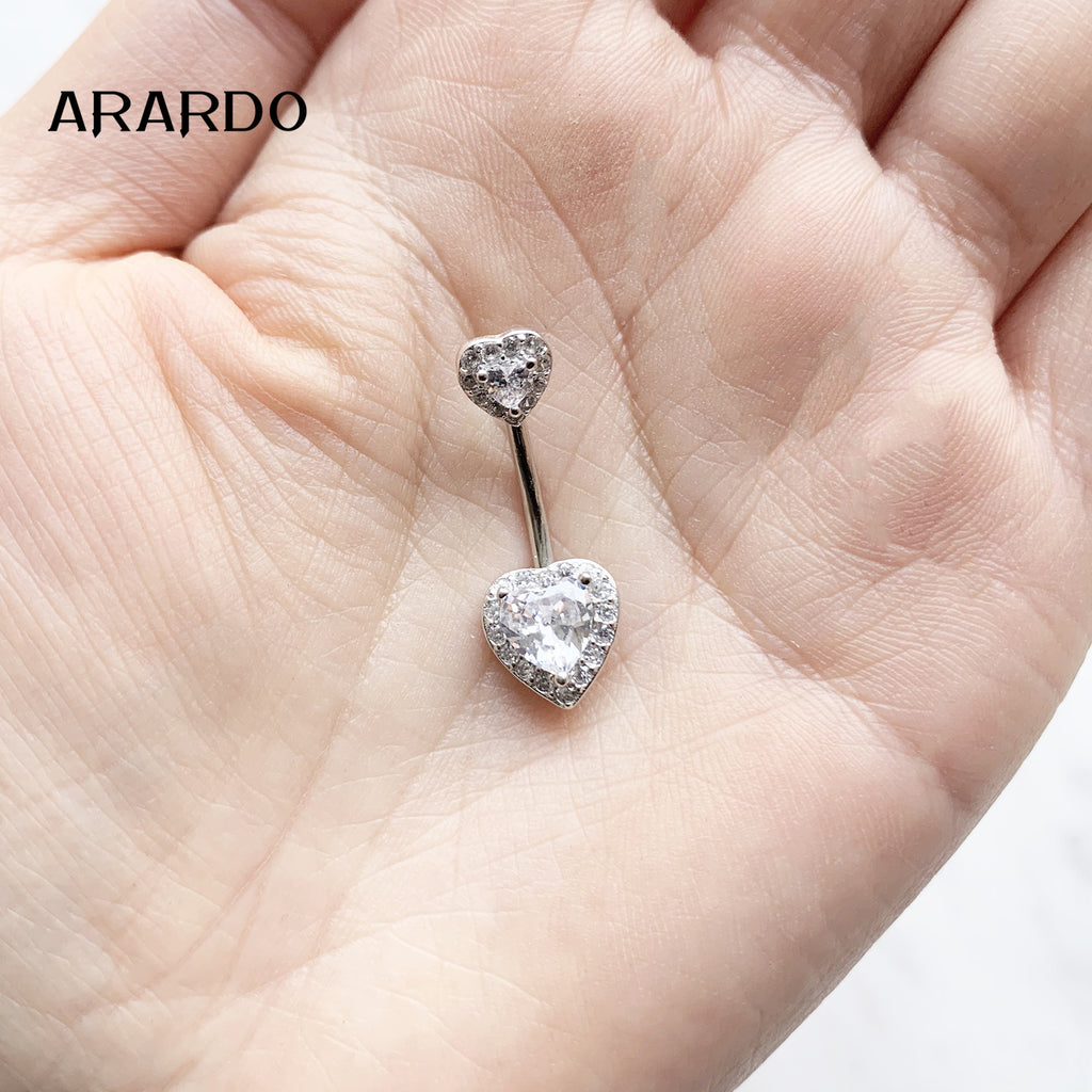 Sterling Silver Belly Button Piercing Navel Rings SS75