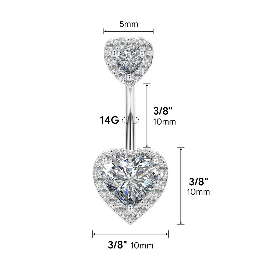 Sterling Silver Belly Button Piercing Navel Rings SS75