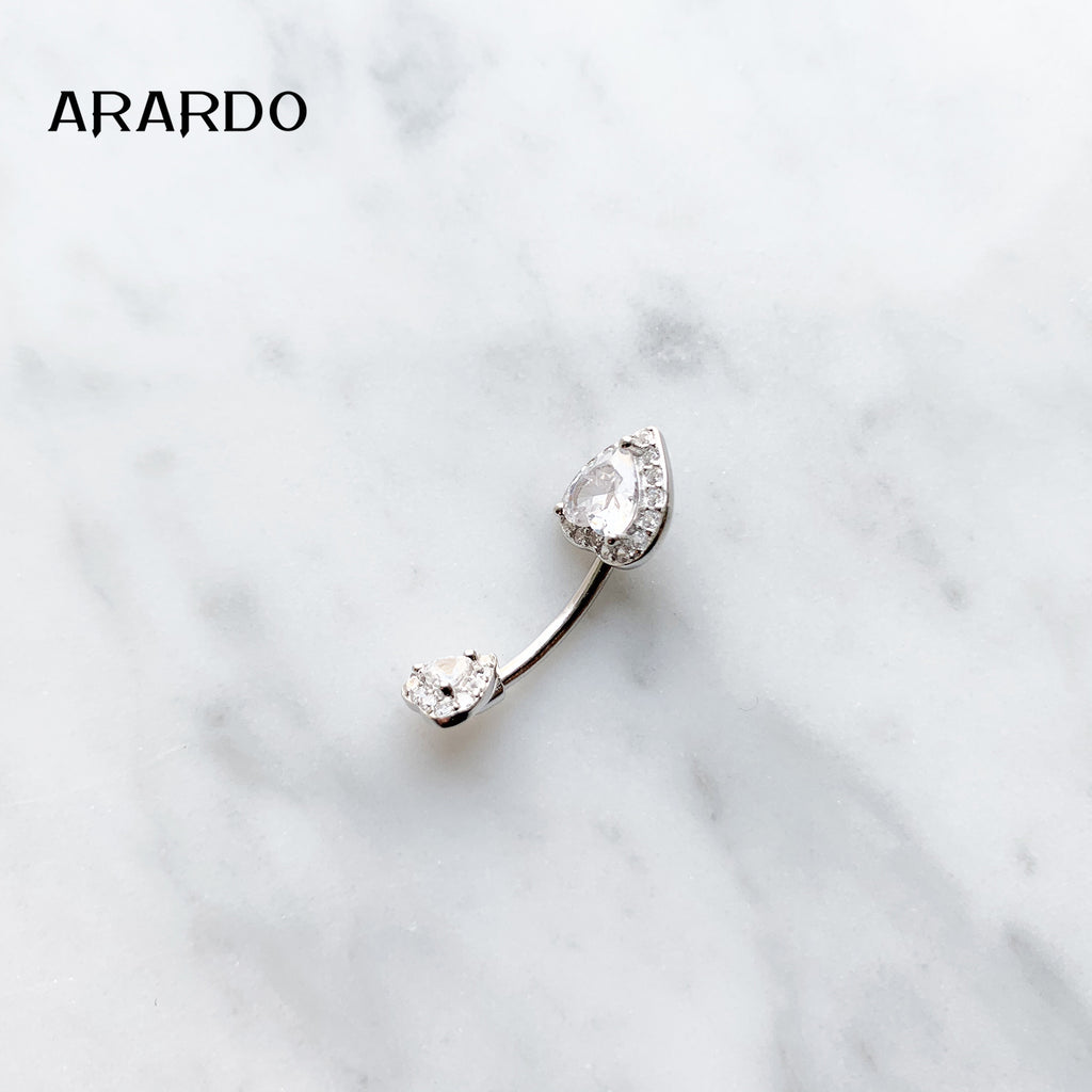 Sterling Silver Belly Button Piercing Navel Rings SS75