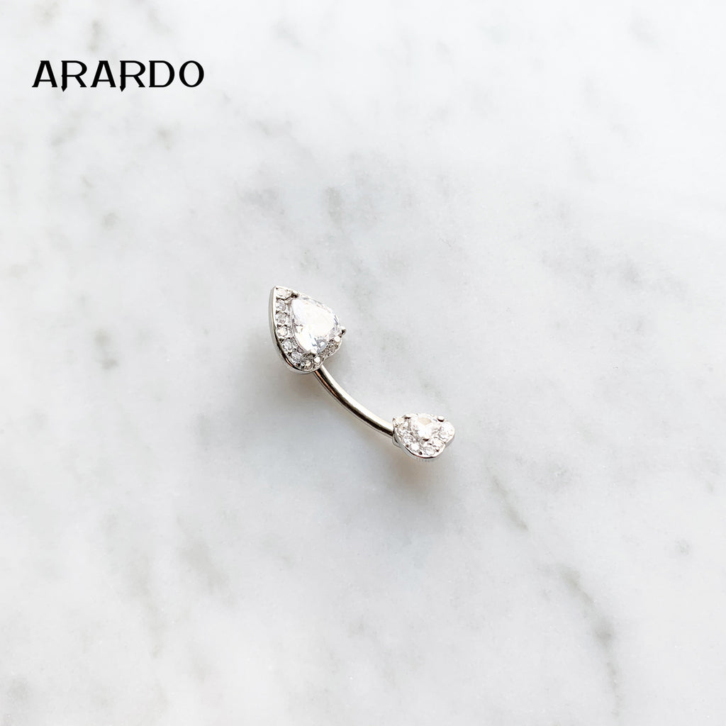 Sterling Silver Belly Button Piercing Navel Rings SS75