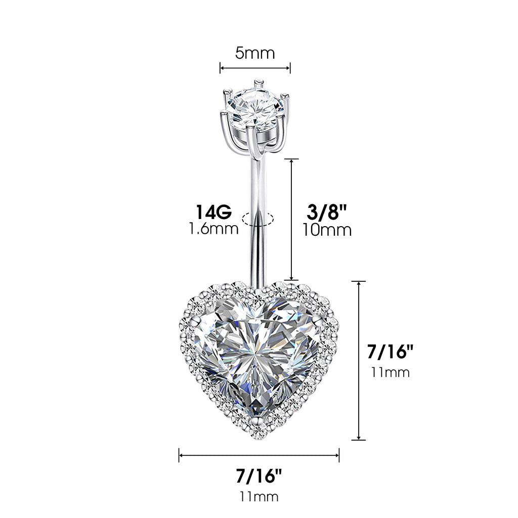 Sterling Silver Belly Button Piercing Navel Rings SS79