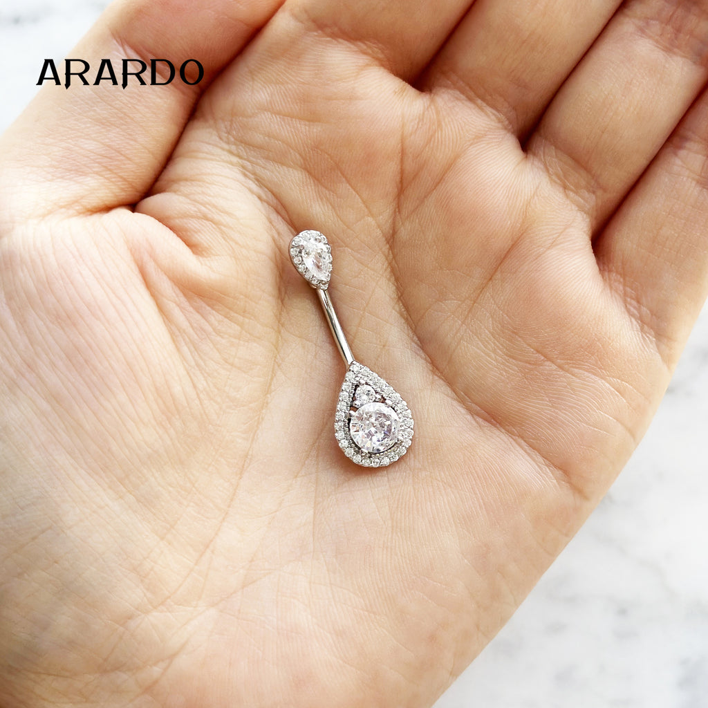 Sterling Silver Belly Button Piercing Navel Rings SS80