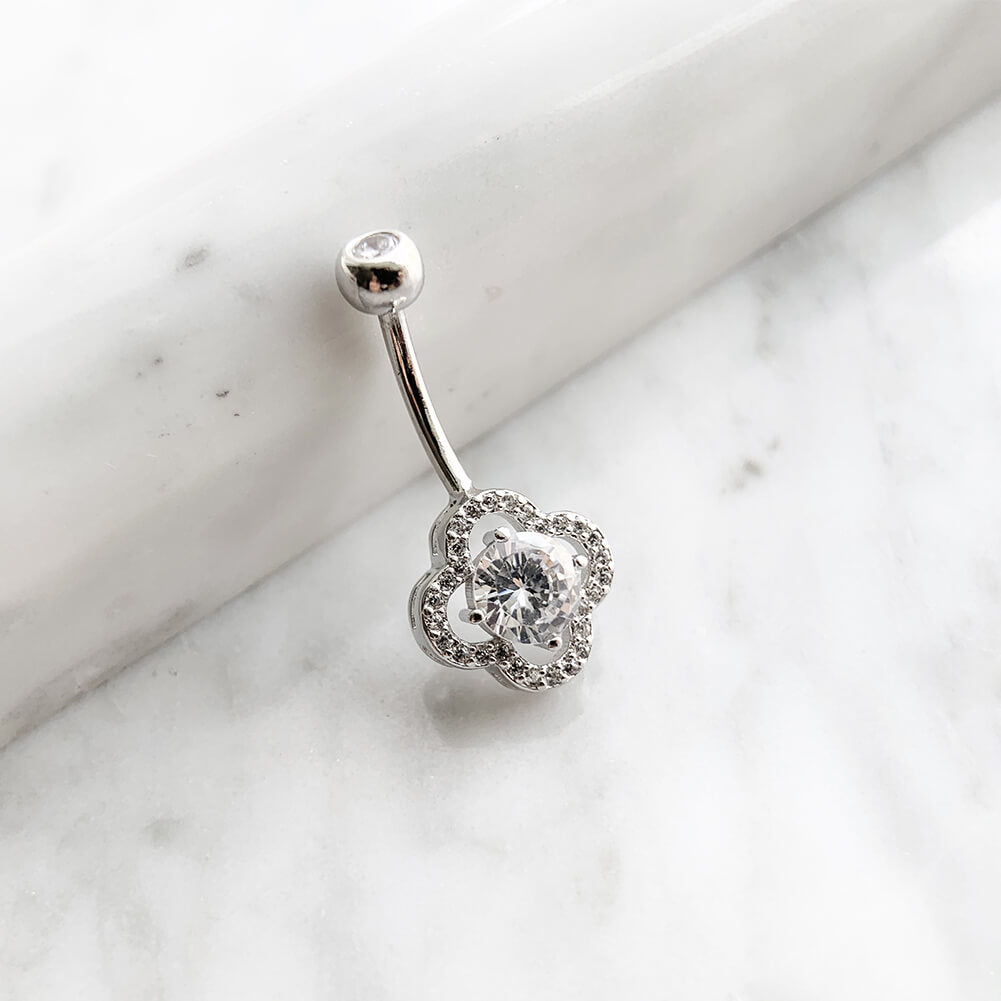 Sterling Silver Belly Button Rings, Real 925 Sterling Silver Belly Piercing, Navel Piercing Rings,Cornus