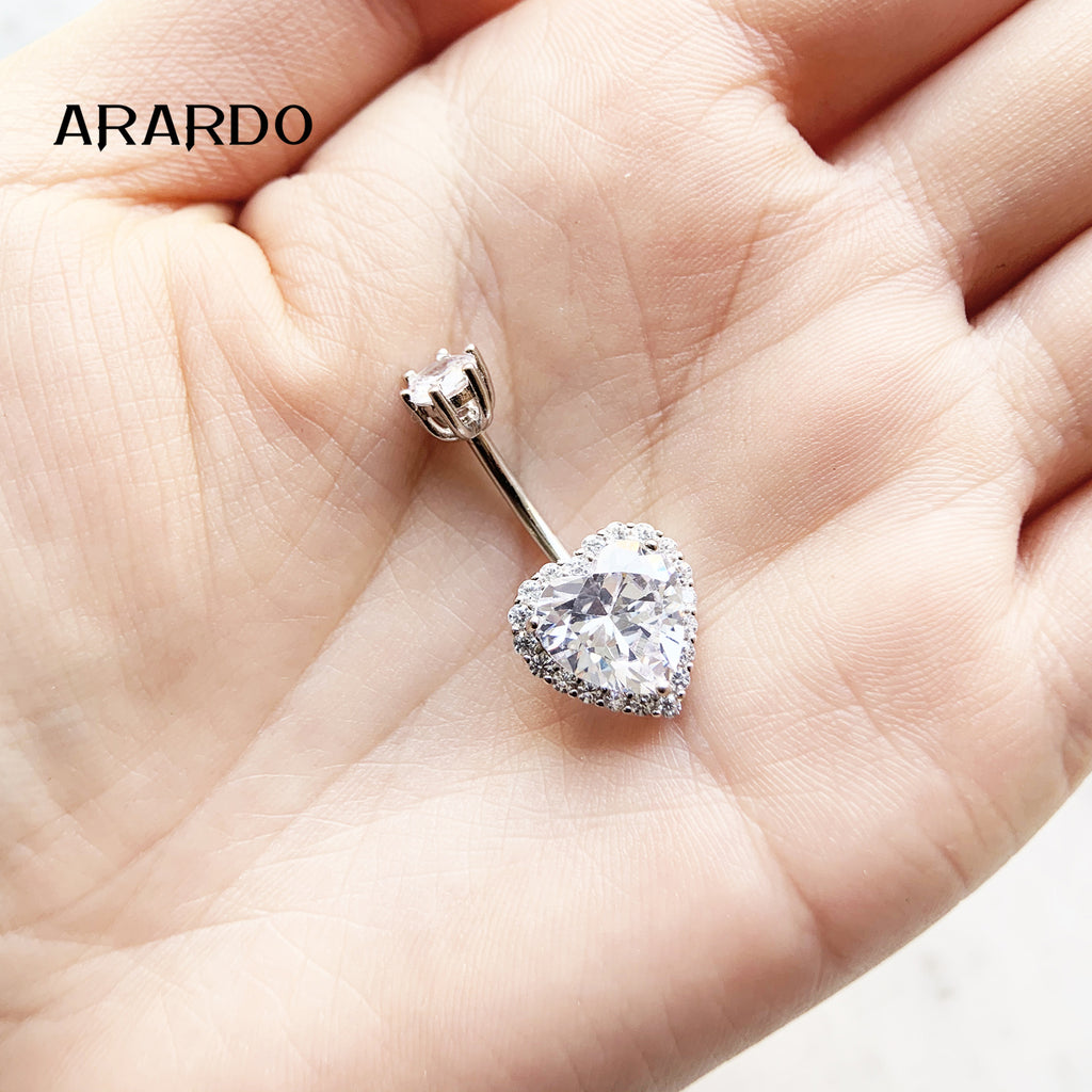 Sterling Silver Belly Button Piercing Navel Rings SS86