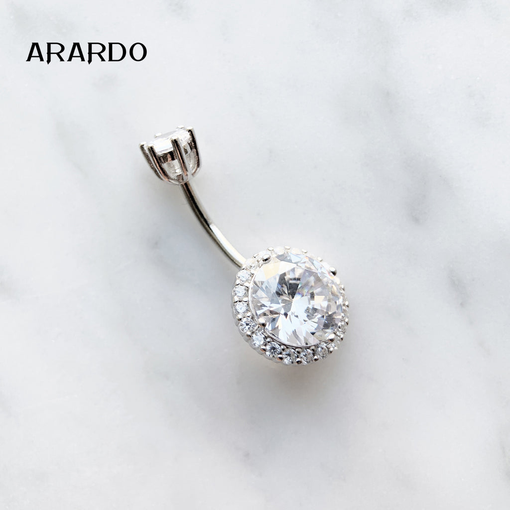 Sterling Silver Belly Button Piercing Navel Rings SS89