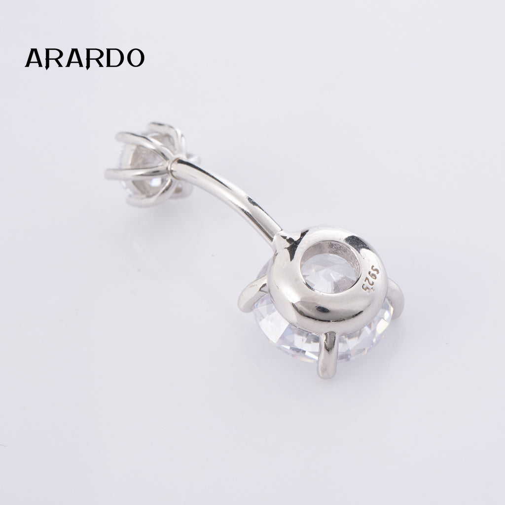 Sterling Silver Belly Button Piercing Navel Rings SS90