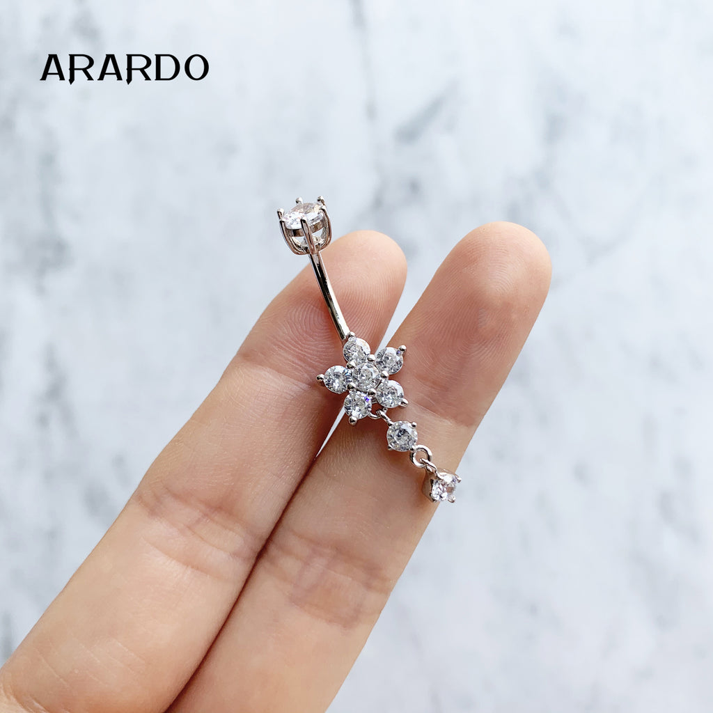 Sterling Silver Belly Button Piercing Navel Rings SS99
