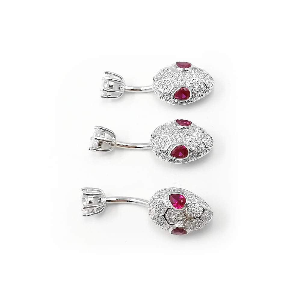 Arardo 925 Sterling Silver 14G Belly Button Rings Navel Rings Belly Rings Belly Body Piercing Jewelry Lovely Snake AB0139-1